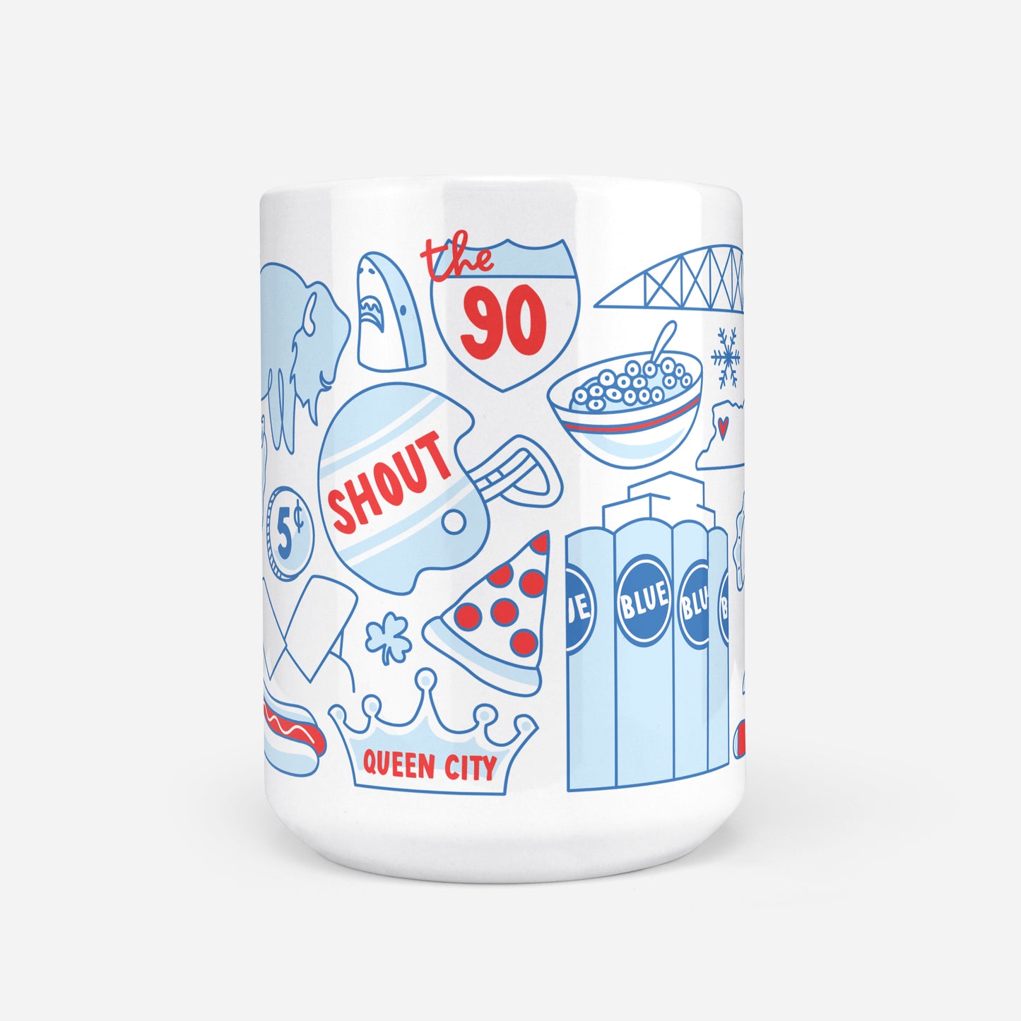 Buffalo NY Favorite Things 15oz Mug