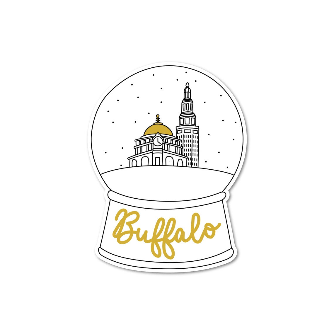 Buffalo Snow Globe