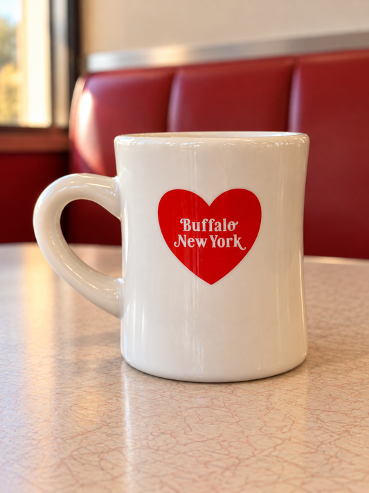 Buffalo Heart Diner Mug