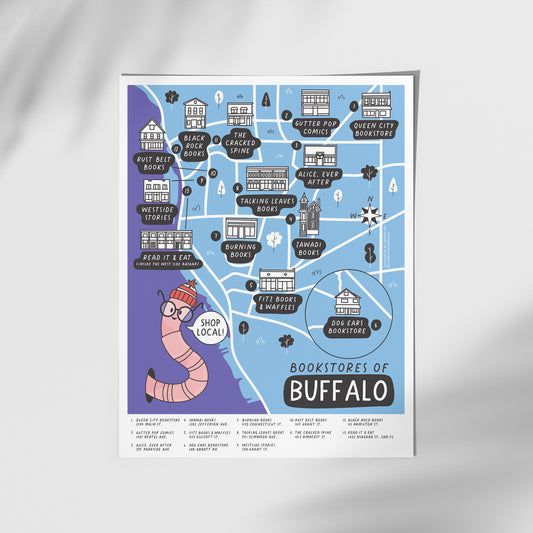 Bookstores of Buffalo Map