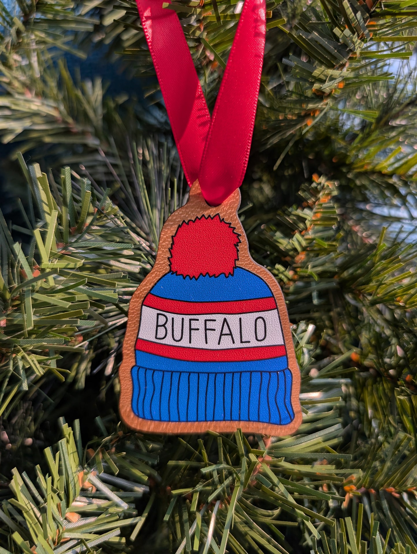 Buffalo Winter Hat Ornament