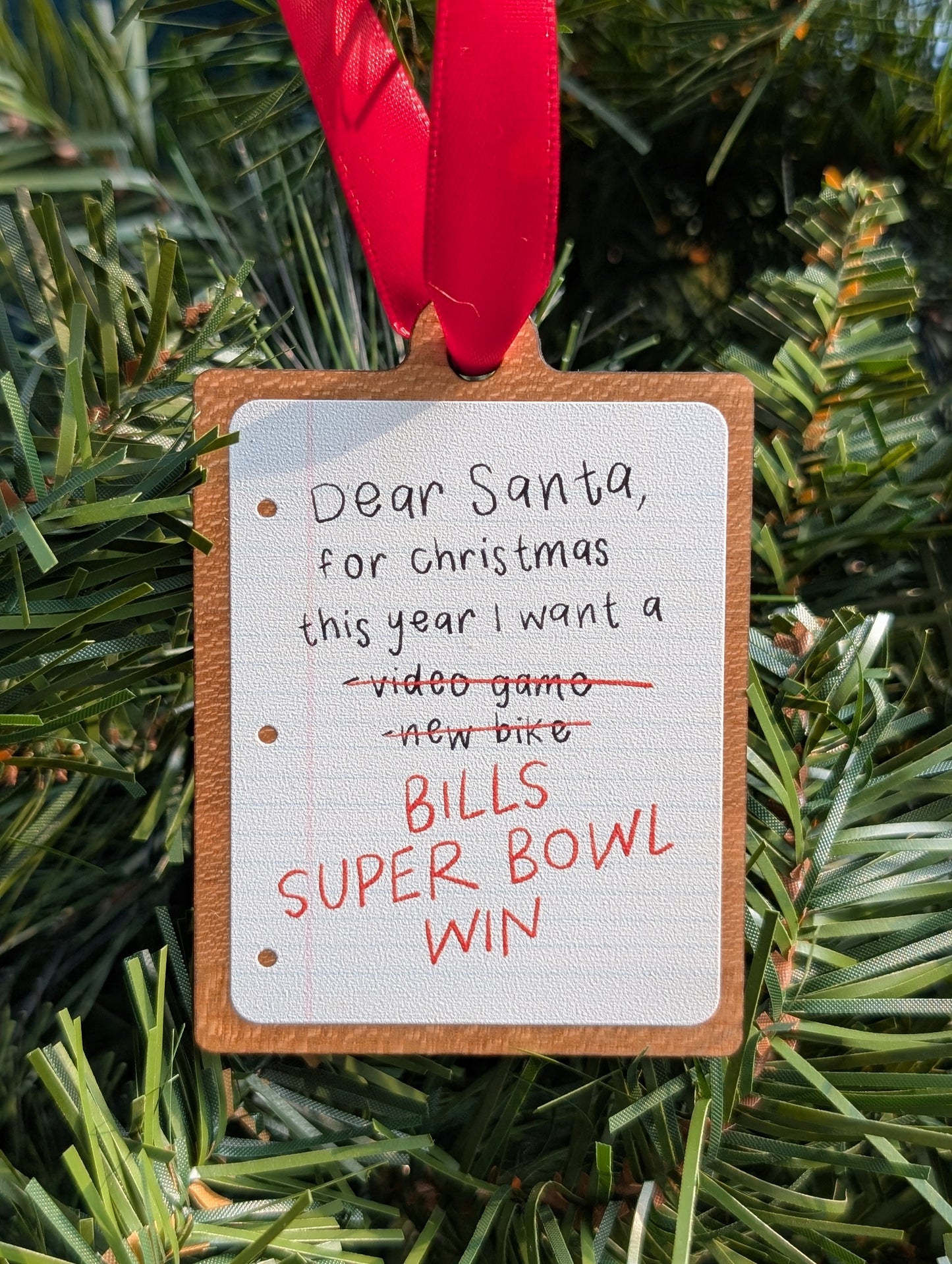 Dear Santa Ornament