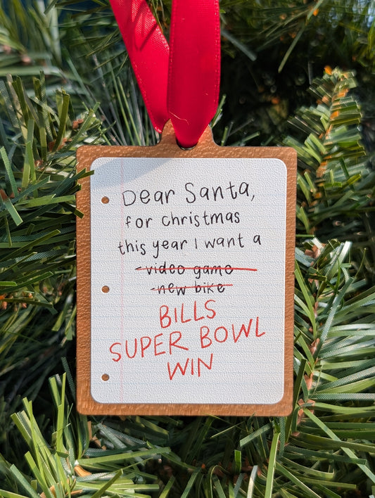 Dear Santa Ornament